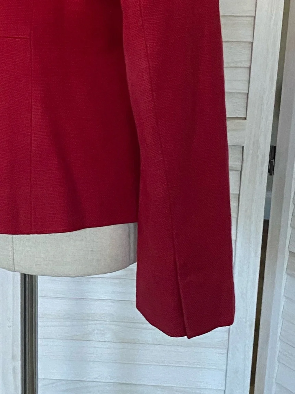 LOFT Textured Collarless Single-Button Blazer SZ 8 - Picture 6 of 12